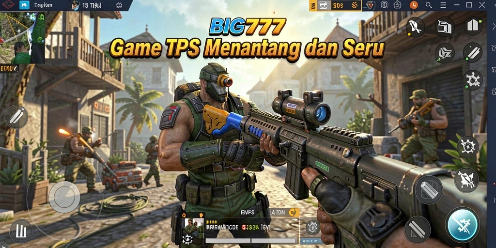 Tampilan gameplay TPS yang mendebarkan dalam BIG777.