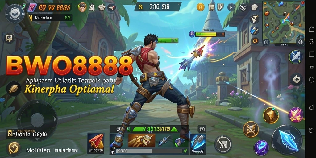 Screenshot BWO888 menampilkan tampilan sederhana dan fungsional aplikasi utility.