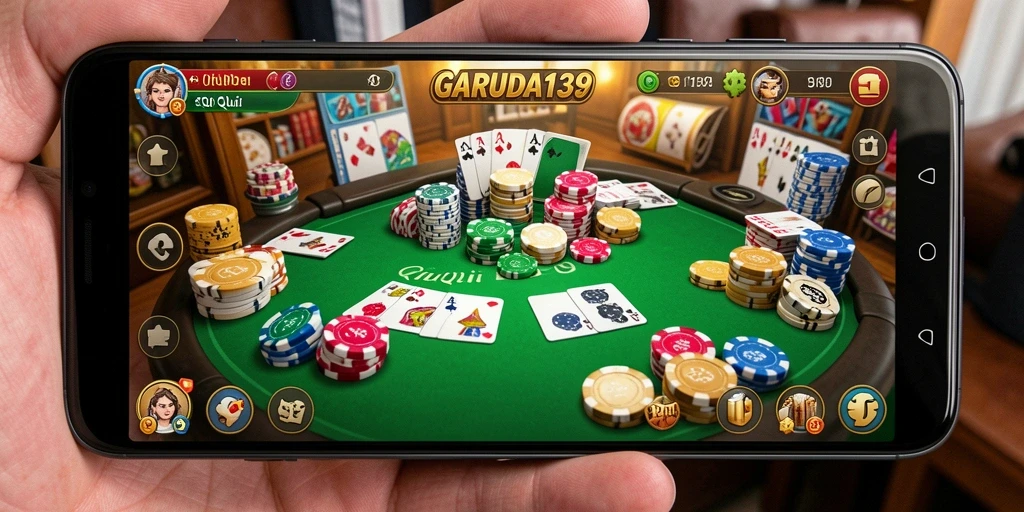 Screenshot gameplay GARUDA138 yang menampilkan suasana seru permainan QiuQiu.