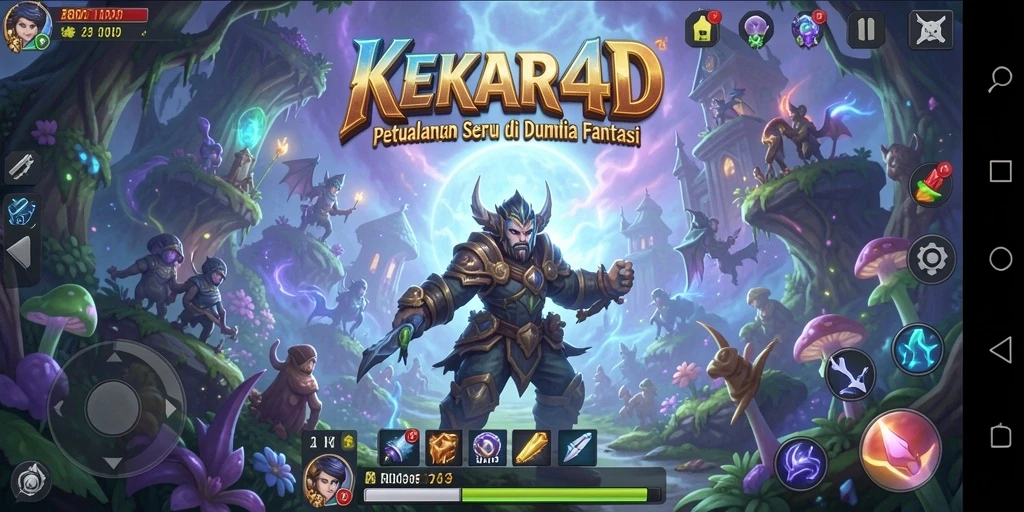 Tampilan gameplay seru dari KEKAR4D yang menghadirkan petualangan menegangkan.
