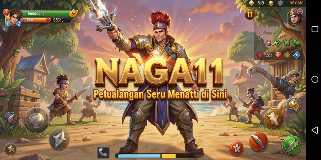 Screenshot menunjukkan adegan menegangkan di NAGA11 dengan grafis yang memukau.