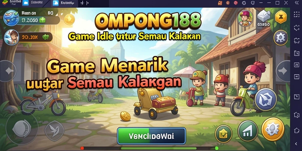 Tampilan menarik dari gameplay OMPONG188 yang memberikan pengalaman Idle yang unik.