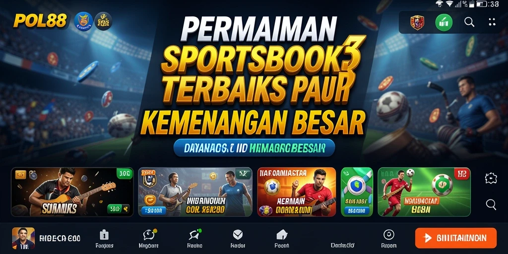 Tangkapan layar POL88 menunjukkan antarmuka taruhan olahraga yang menarik.