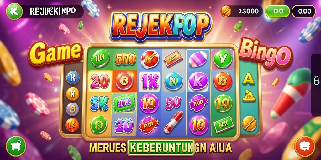 Screenshot gameplay <strong>REJEKIPOP</strong> yang menampilkan suasana seru permainan Bingo.