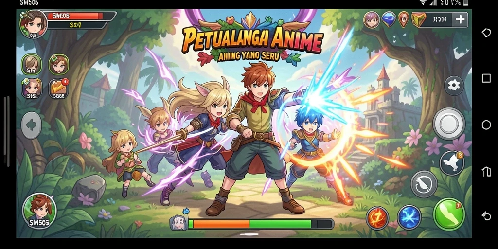 Gameplay seru SM605 dengan karakter Anime yang menarik.