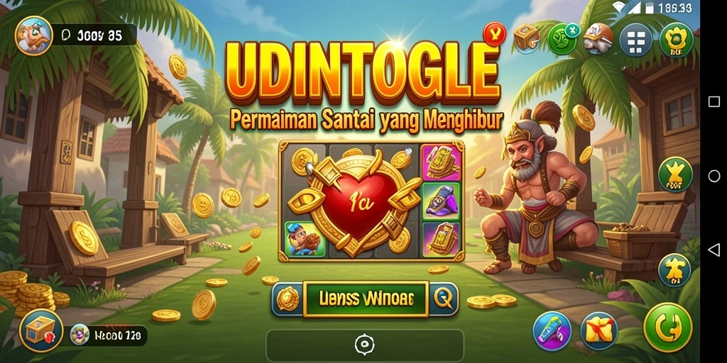 Tampilan gameplay santai UDINTOGEL yang menghibur.