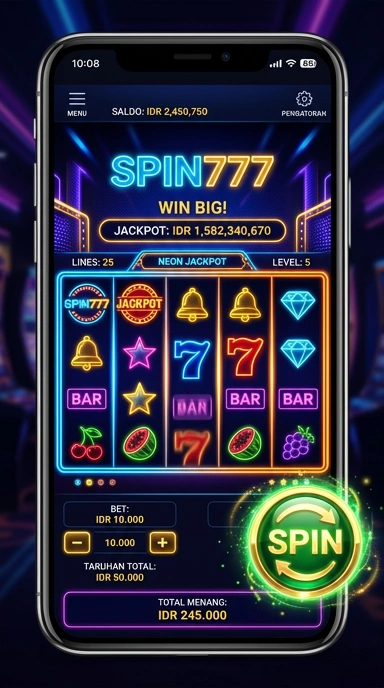 Pengguna yang puas dengan aplikasi yang diunduh dari spin777.